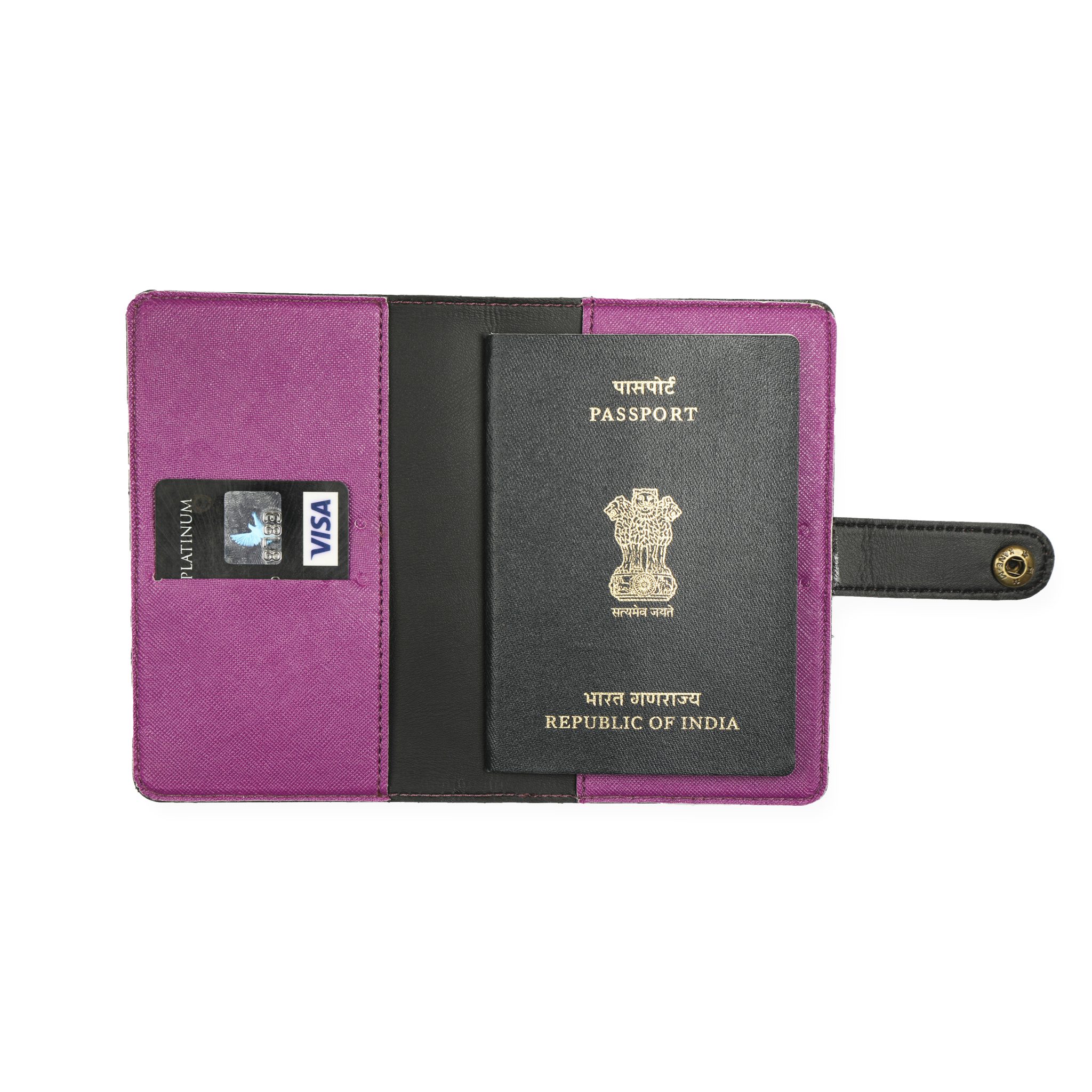 PERSONALIZED PASSPORT COVER (WITH STRAP) | SOHAMNA INTERNATIONAL